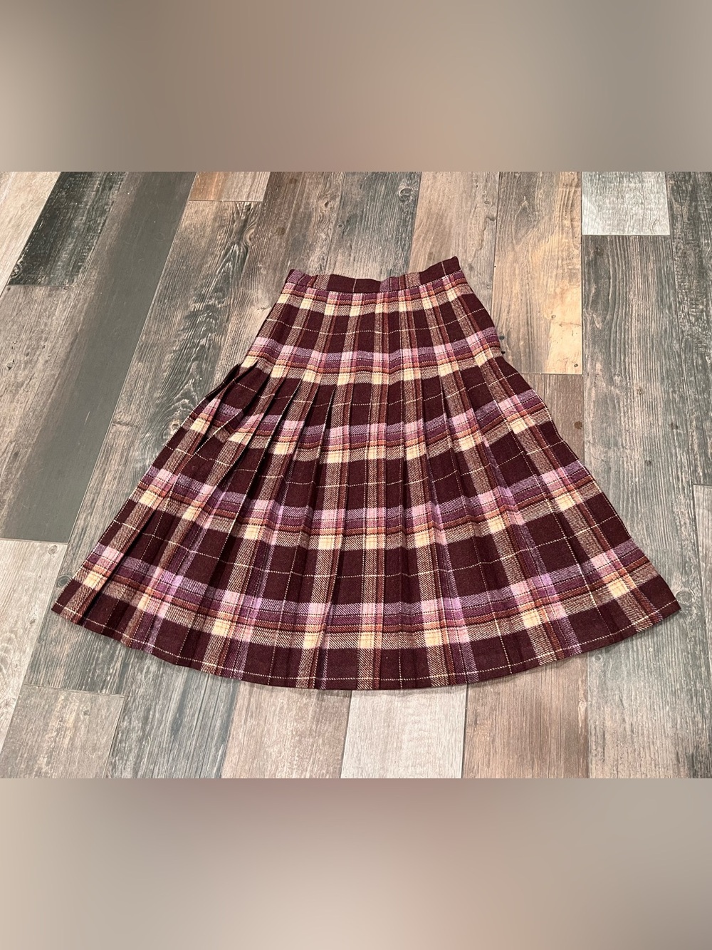 James Pringle Inverness Scotland Kilt Skirt Women Plaid 100% Wool Tartan US 8